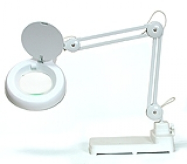 Lamp en vergrootglas tafelmodel
